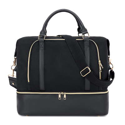 acheter Sacs de voyage en cuir pour hommes et femmes avec manche de chariot 17.3x14.5x8.3