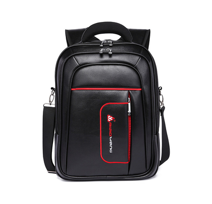 acheter Sac à dos en cuir massif sac de voyage portable imperméable à l'eau en PU pour hommes 11,4 x 6,7 x 19,3