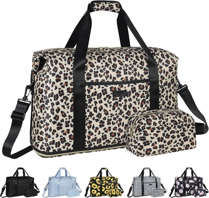 acheter Léopard élargi Grand Weekender Nuit imperméable à l' eau Portable sur l' épaule sac de voyage sac de toilette online manufacture