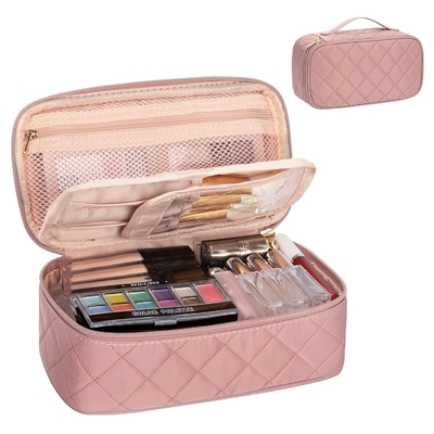 acheter Portable rose mignon petit pinceau de maquillage organisateur sac de voyage personnalisé avec compartiment online manufacture