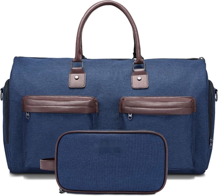 acheter Portez un gros sac suspendu bleu 2 en 1 valise personnalisée sac de voyage avec sac de toilette online manufacture