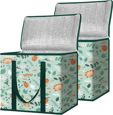 acheter Reutilisable de l'épicerie personnalisé sac de voyage rafraîchissant lourd service grand pliable isolé online manufacture