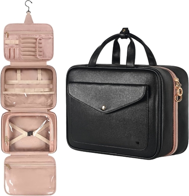 acheter Gros sac de voyage personnalisé suspendu imperméable à l'eau salle de bain produits de toilette cosmétiques conteneur pleine taille avec porte-bande élastique online manufacture