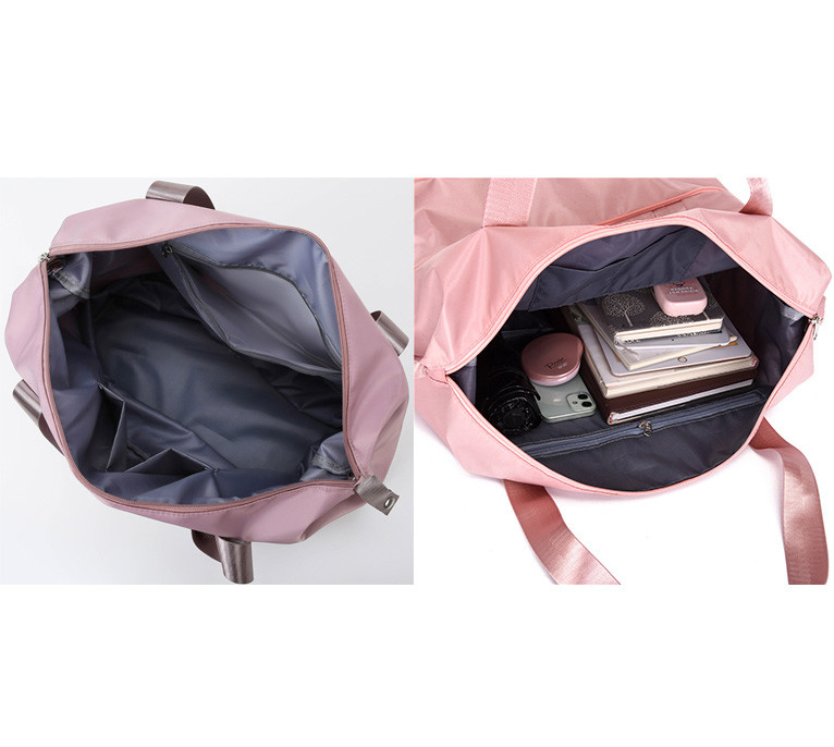 Sac de voyage en polyester 210D pour femme imperméable à l'eau 10.63x21.65x7.09
