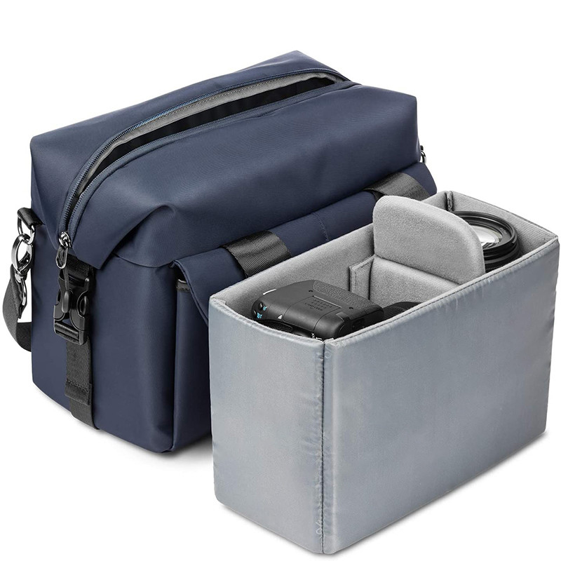 Photo résistant à l'eau sans miroir et sac d'épaule pour appareil photo DSLR pour Canon Sony Nikon
