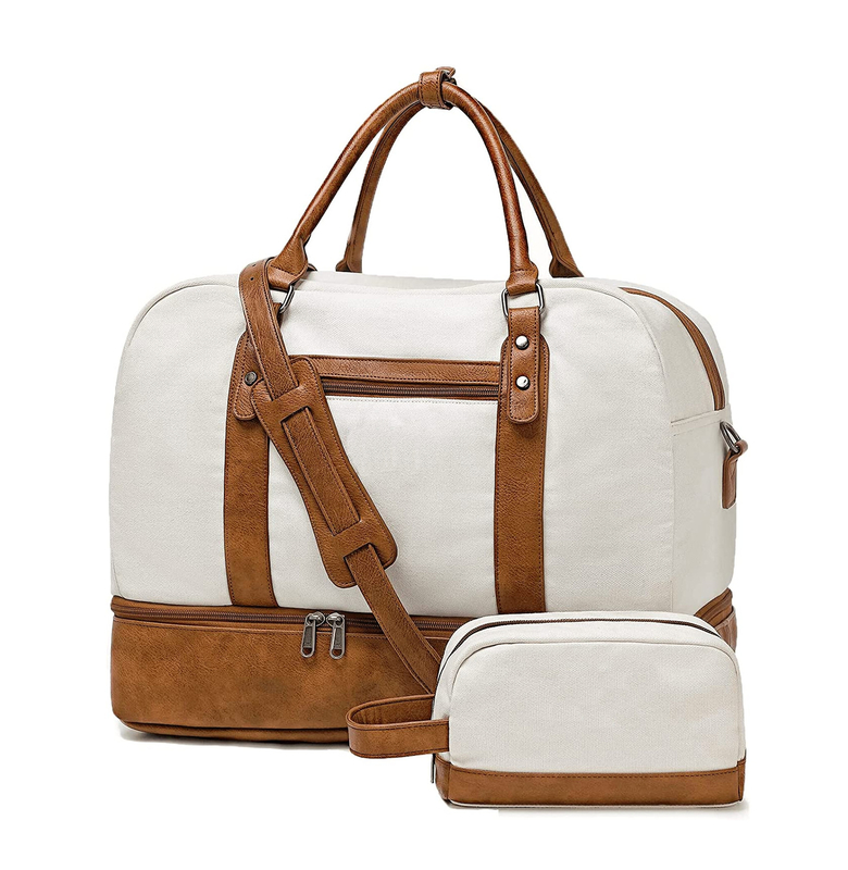 Sacs à dos de voyage élégants avec compartiment portable toilettes 19 pouces 19,7 x 9,8 x 14,6 
