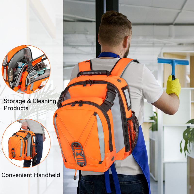2024 Nouveau design de qualité supérieure, grande capacité, sac à outils de nettoyage de voyage multifonctionnel sur mesure
