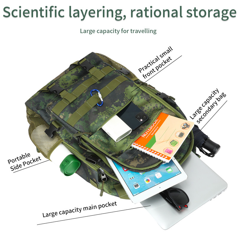 Sac à dos tactique militaire à main avec épaule pour hommes