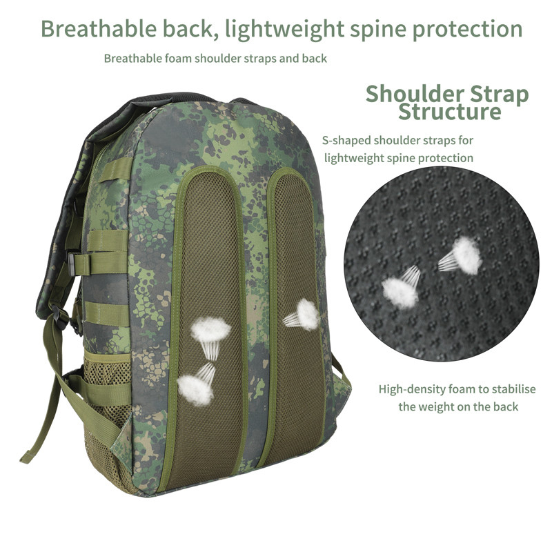 Sac à dos tactique militaire à main avec épaule pour hommes
