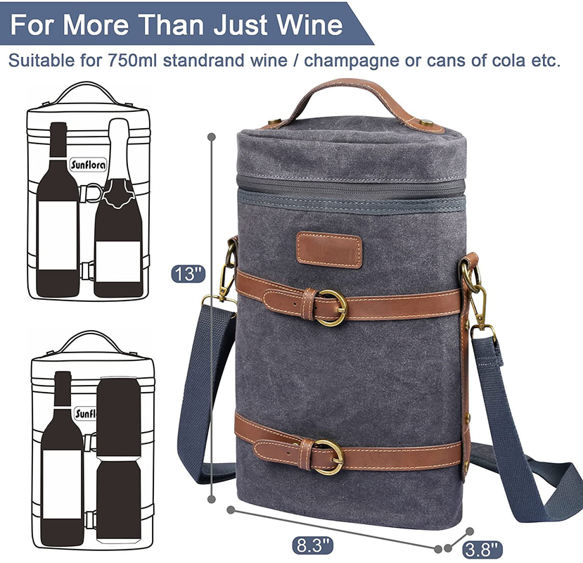 Vins de pique-nique flexibles lourds sur mesure isolés à froid sac de séparateur pad bouteille d'eau 8x3x13 
