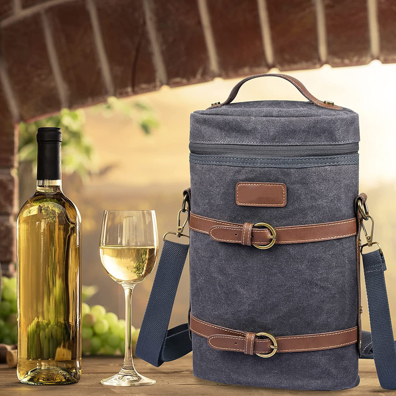 Vins de pique-nique flexibles lourds sur mesure isolés à froid sac de séparateur pad bouteille d'eau 8x3x13 