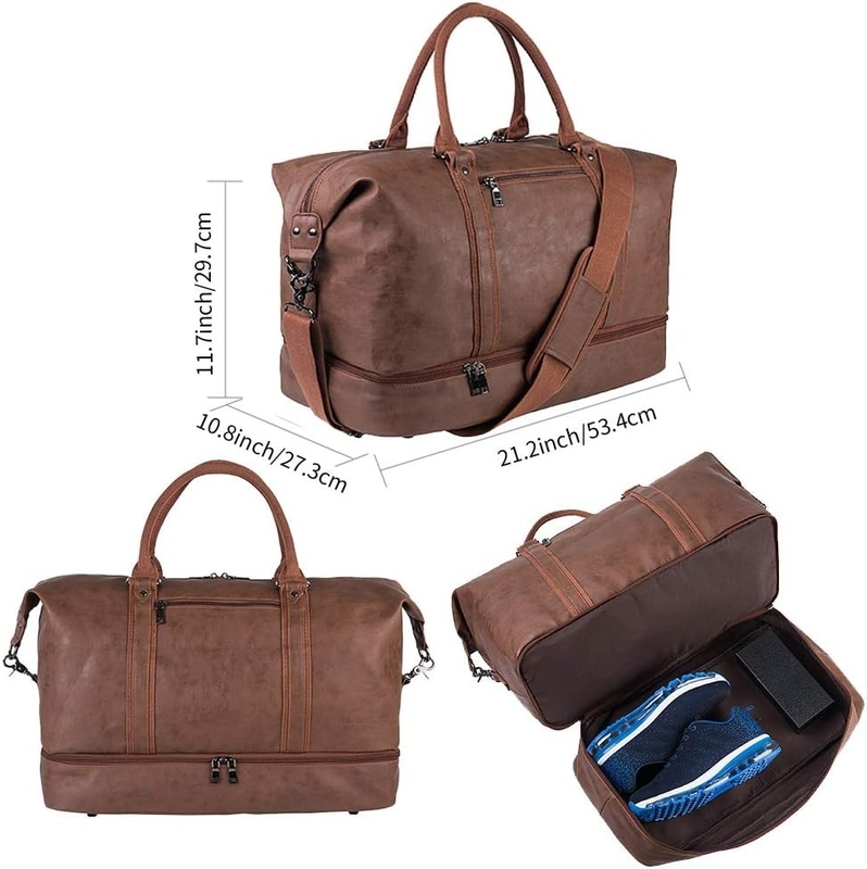 52L imperméable à l'eau pour une nuit de week-end portable sur mesure sac à dos de voyage avec sac à chaussures