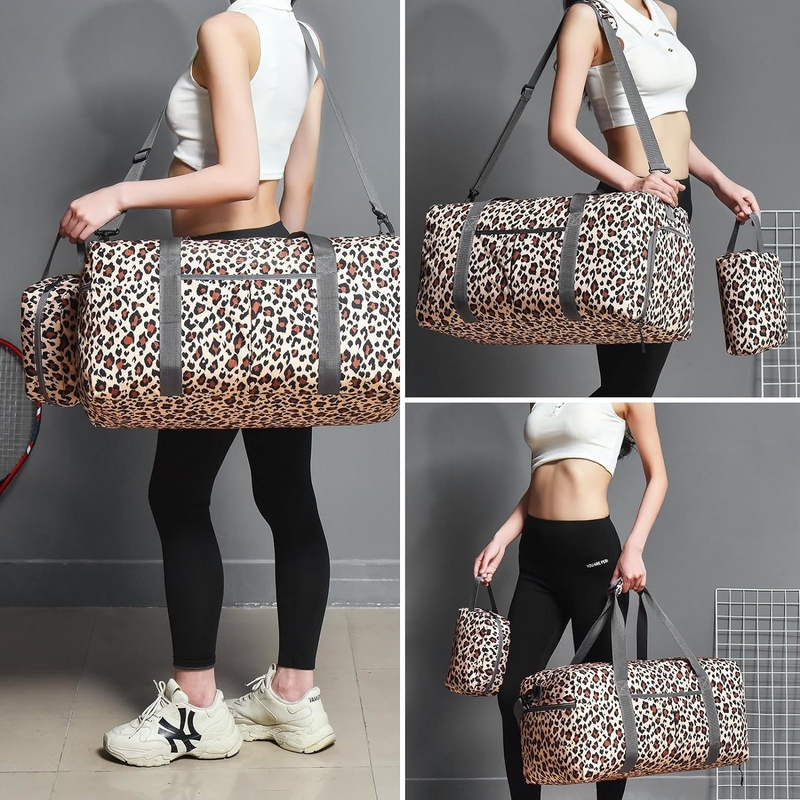 50L pliable de grande capacité Week-end Hôpital essentiels de nuit Gym sac de voyage avec compartiment chaussures