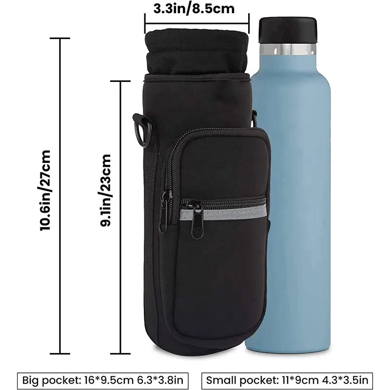 3.3 X 10.6 pouces étanche au néoprène porte-bouteille d'eau Voyage isolé thermique portable
