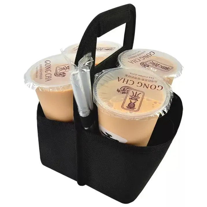 Sac de livraison de café portable, manches de tasse de café personnalisées.