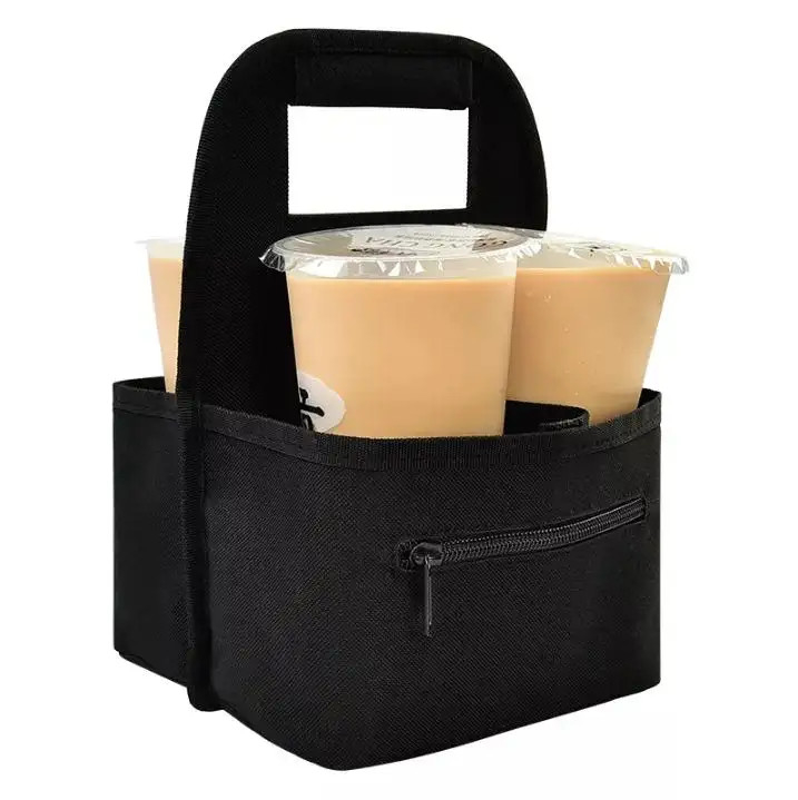 Sac de livraison de café portable, manches de tasse de café personnalisées.