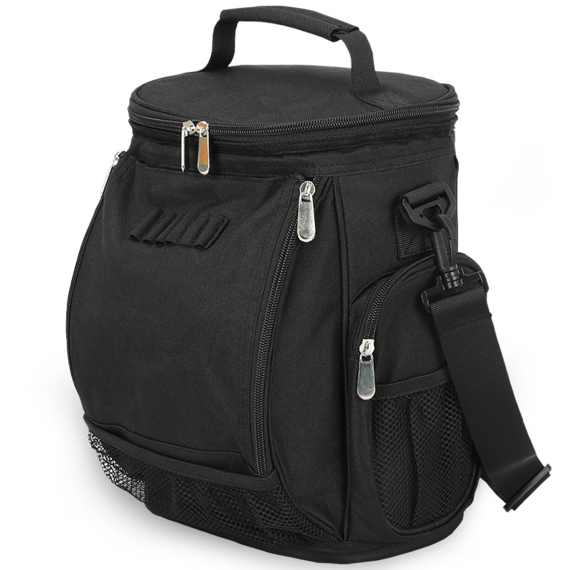 Unisexe à 10 boîtes, noir, à grande capacité, sac de golf isolé, coulissante de voyage personnalisée, avec épaule