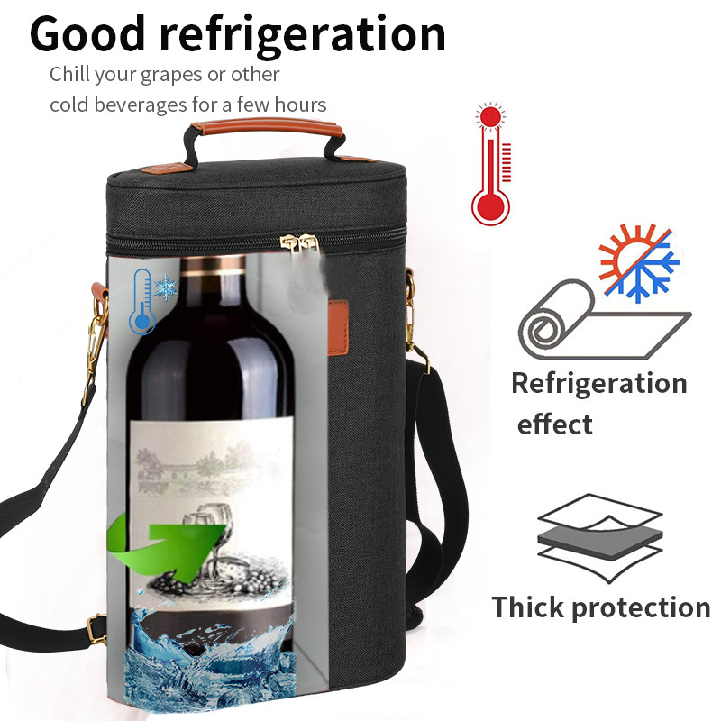 Sac à vin de voyage personnalisé à l' épaule