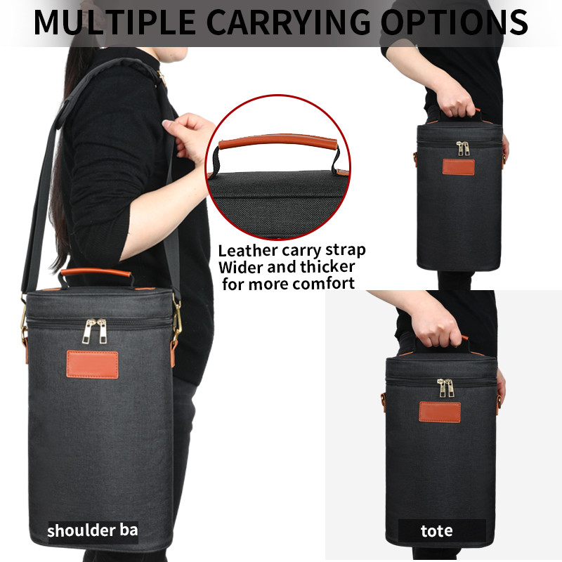 Sac à vin de voyage personnalisé à l' épaule