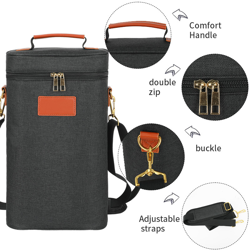 Sac à vin de voyage personnalisé à l' épaule