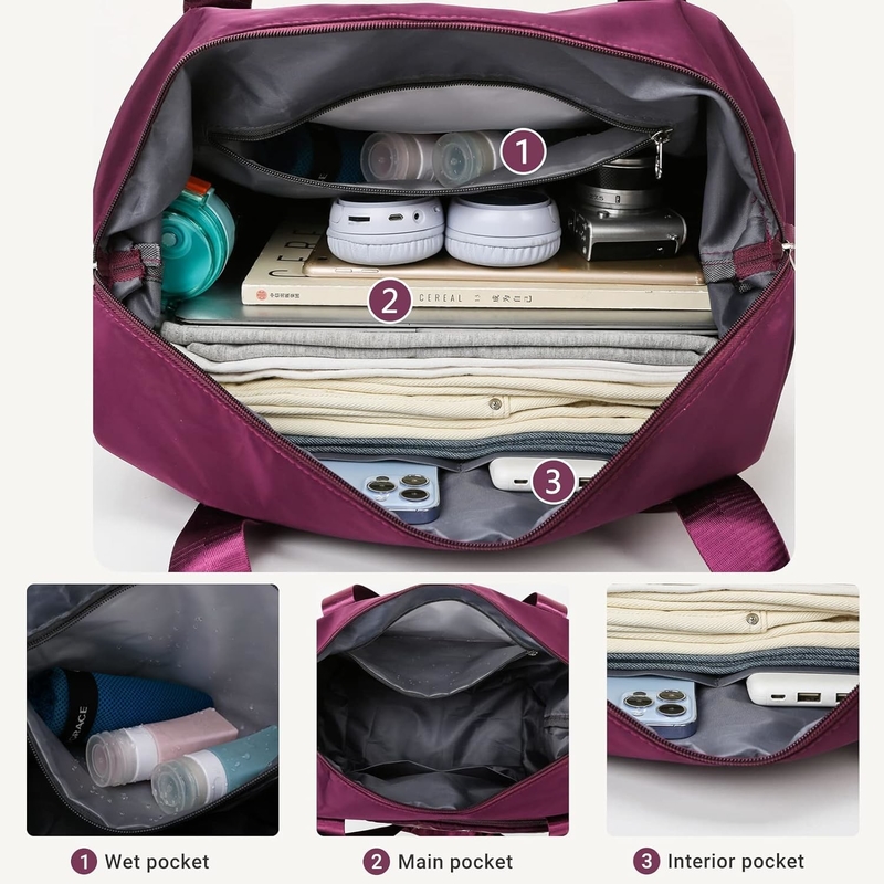 Sac de séparation sec et humide expandable de grande capacité