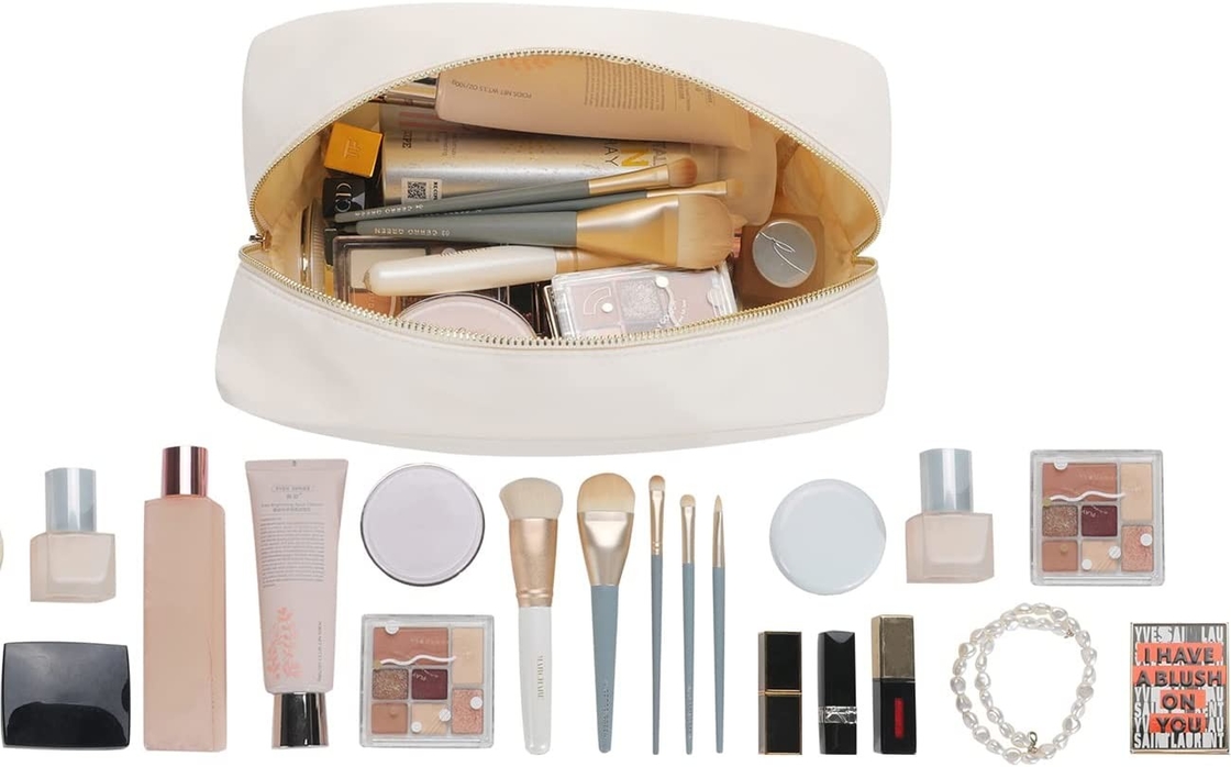 Sacoche de maquillage extrêmement grande, imperméable, sac de voyage cosmétique pour femmes.