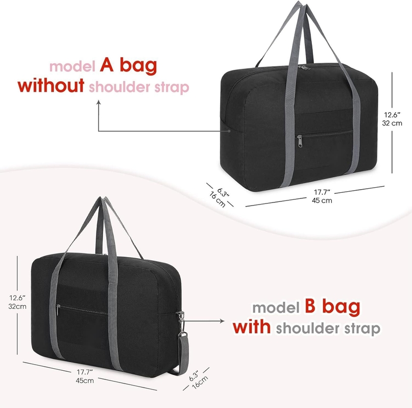 Grands sièges d'avion pliable sac à bagages portable sac de voyage à dos pour femmes