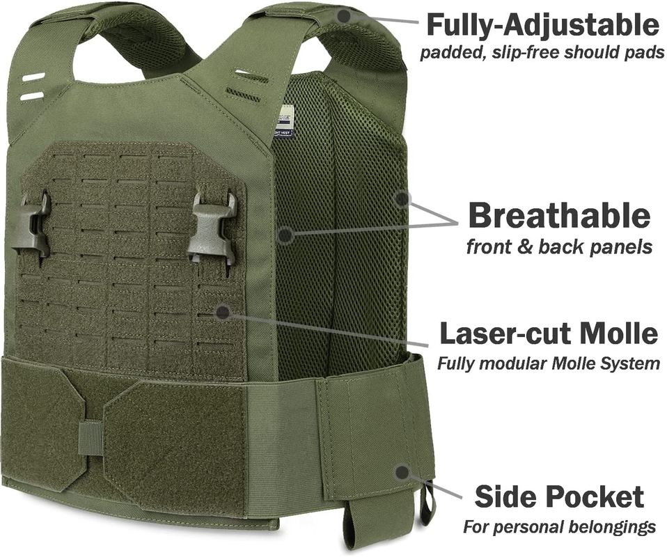 1000D Nylon Cordura Coyote Marron entraînement de force gilet de poids entraînement 11x14 