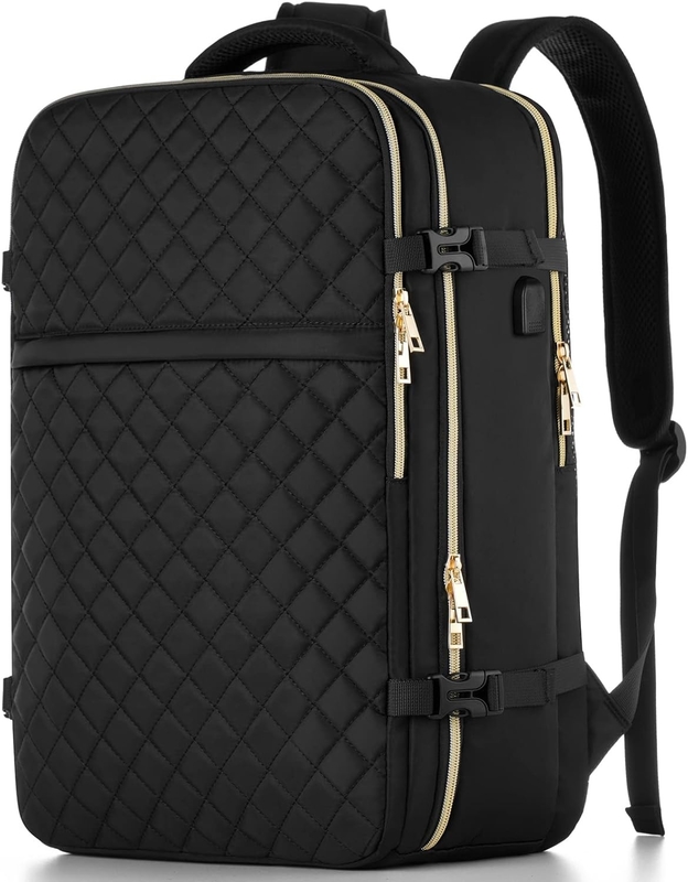 Grand vol approuvé Porte-avion résistant à l'eau anti-vol sac de voyage occasionnel Adapté portable 17 pouces avec port de charge USB
