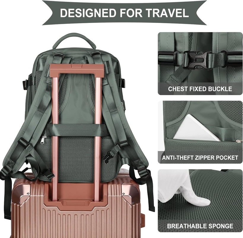 Gros sac à main en extérieur étanche à l'eau Randonnée sportive sac de voyage occasionnel avec un compartiment chaussures indépendant