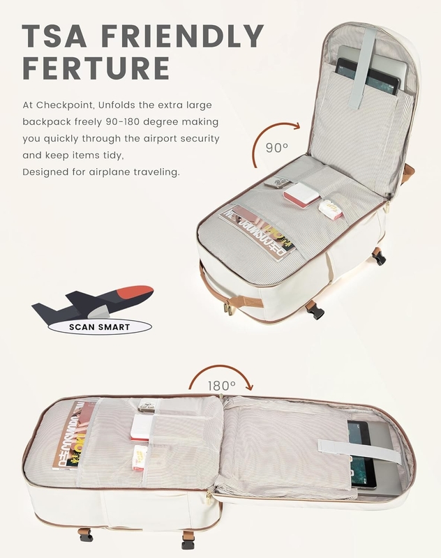 Approuvé pour le vol. Parfait pour la randonnée à l'université. Sac de voyage de nuit avec compartiment portable de 17,3 pouces.