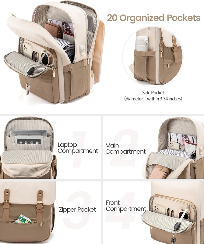 La mode grand ordinateur portable de 17 pouces compagnie aérienne approuvée Porte sur enseignant infirmière travail affaires collège sac de voyage pour les femmes et les hommes