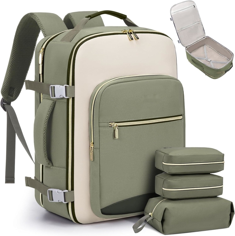 TSA article personnel 40L étanche à l'eau grand sac de voyage approuvé avec 3 cubes d'emballage