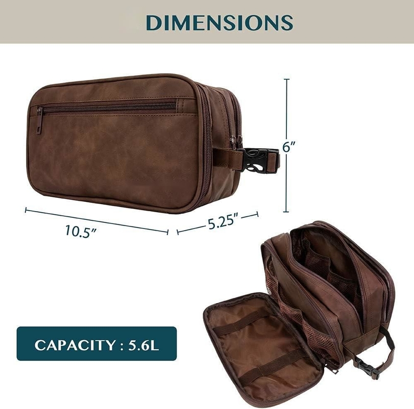 Sac à dos en cuir PU résistant à l'eau, sac de voyage pour les accessoires