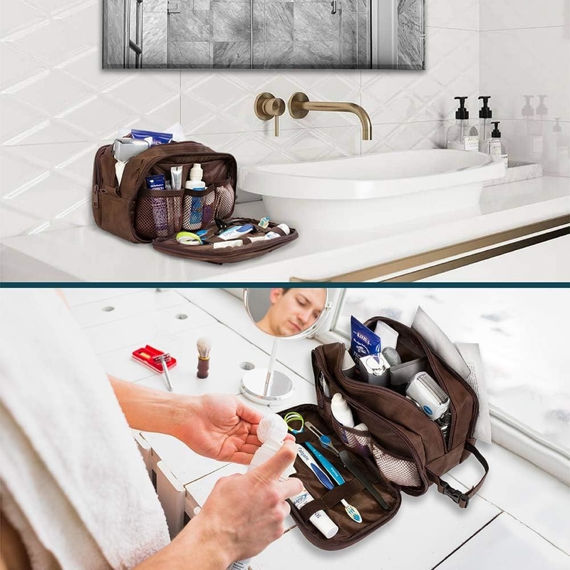 Sac à dos en cuir PU résistant à l'eau, sac de voyage pour les accessoires