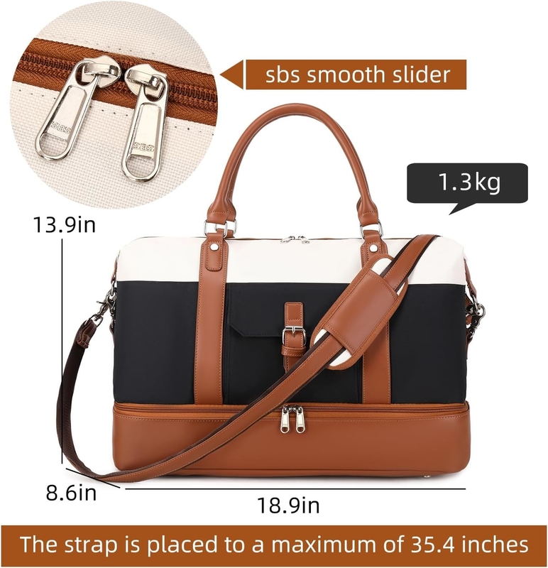 Cavas Weekender Port sur sac de voyage duffel avec des chaussures en cuir Compartiment pour hommes