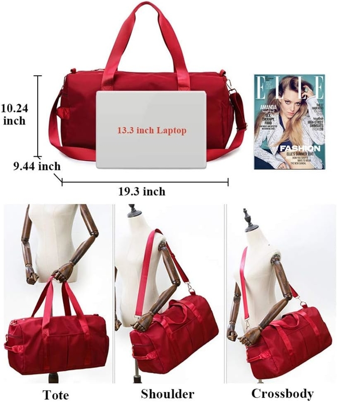 Sac de voyage avec poche mouillée et compartiment chaussures
