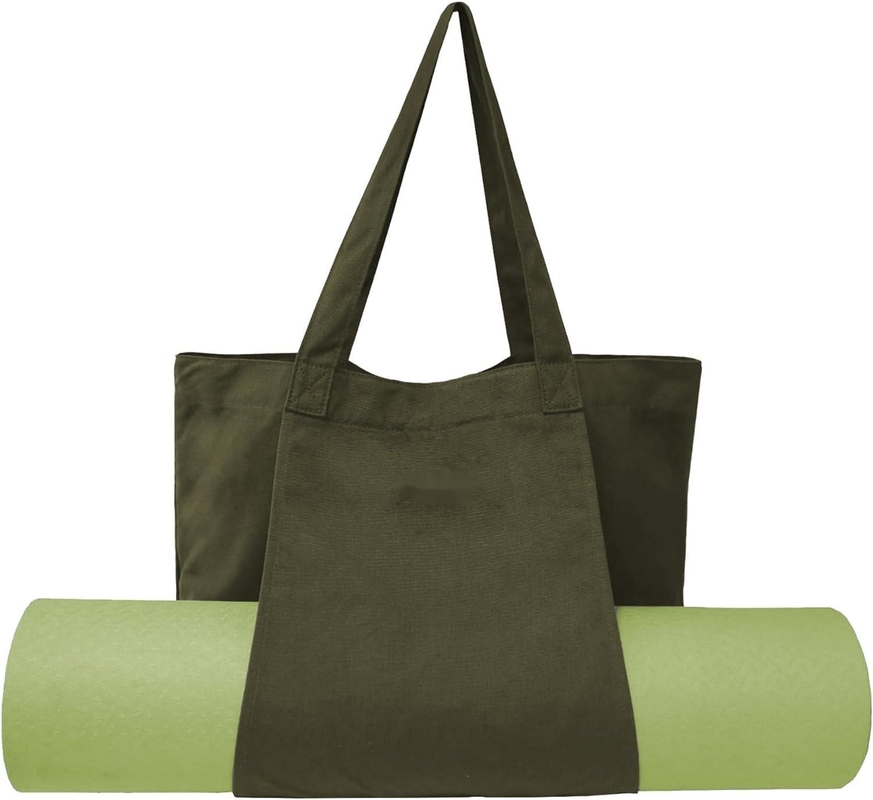 Grand durable couleur verte coton sport personnalisable sacs à dos avec chaussures compartiment poche