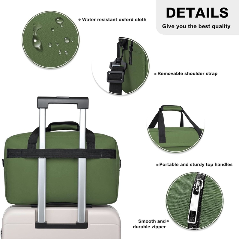 Fermeture à glissière 20L Sous le siège Porte-à-porter Sport Tote Gym Weekender sac de nuit Pour les hommes Les femmes