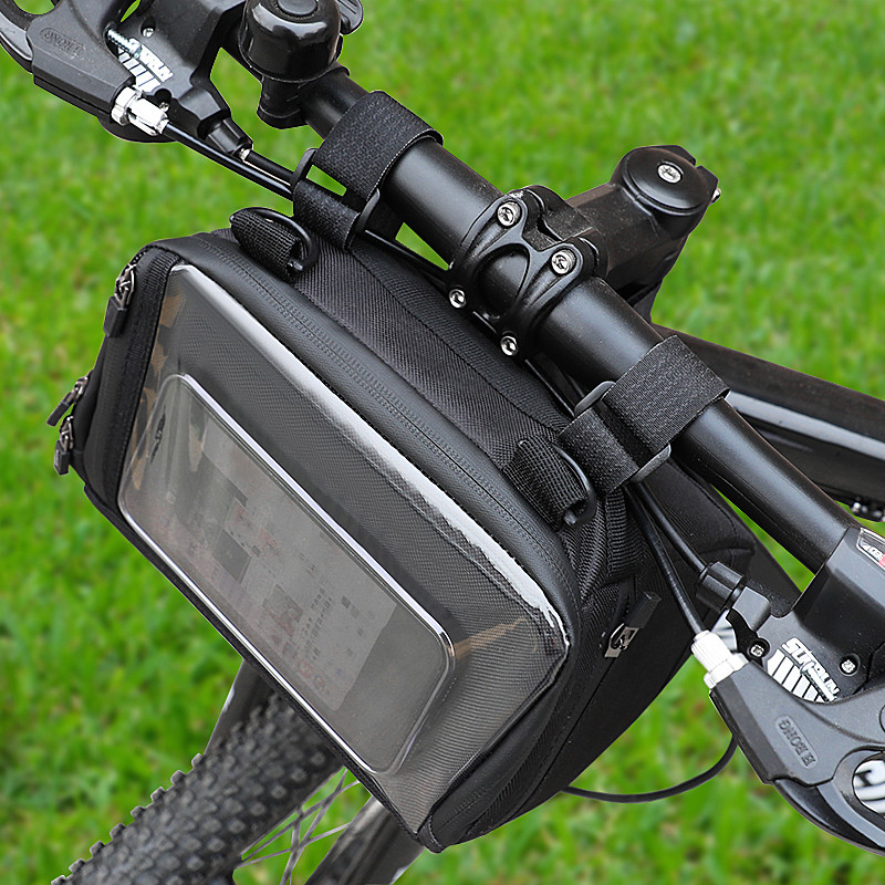 Écran tactile Vélo sac téléphonique Vélo étanche étui téléphonique portefeuille sac extérieur 20x8x10cm