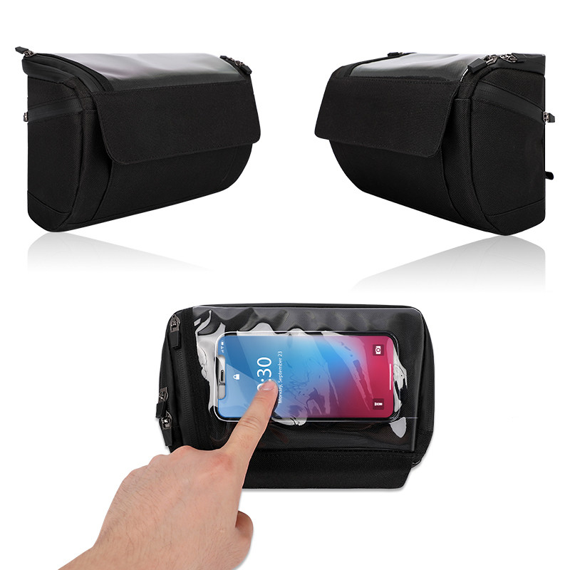 Écran tactile Vélo sac téléphonique Vélo étanche étui téléphonique portefeuille sac extérieur 20x8x10cm