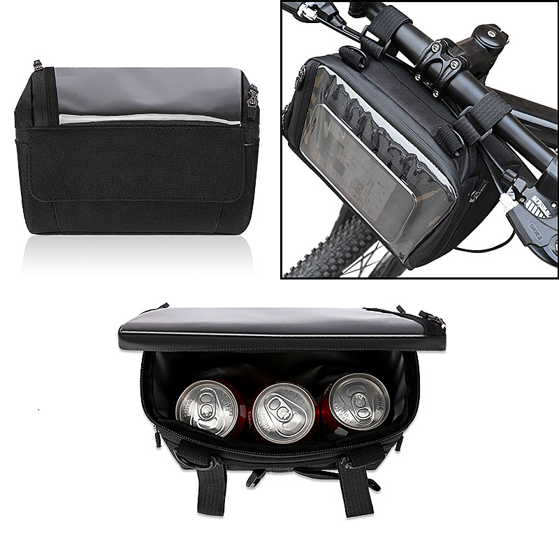 Écran tactile Vélo sac téléphonique Vélo étanche étui téléphonique portefeuille sac extérieur 20x8x10cm