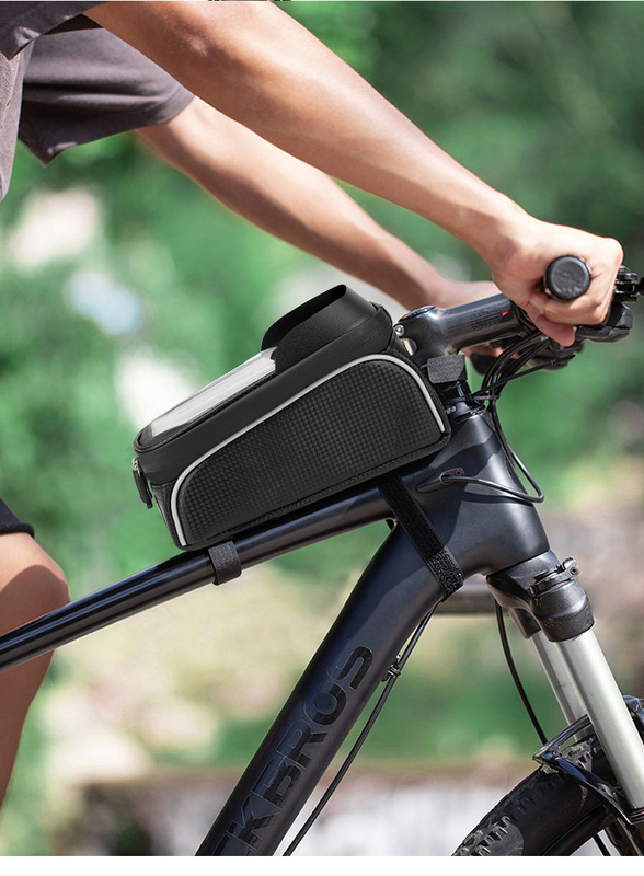 OEM ou ODM sac à eau pour vélo, sac téléphonique cadre avant sac à vélo 8x3x5