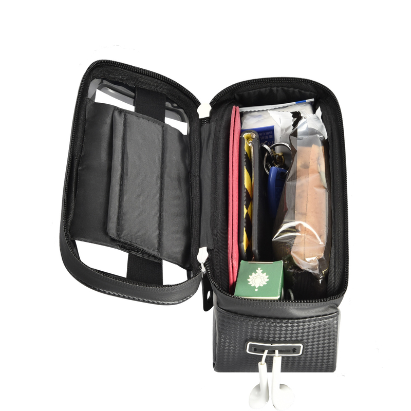 Sac à main haut tube sac porte-téléphone avec casque trou porte-fenêtre 8x3.2x4.75 