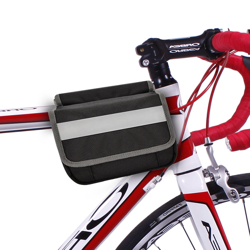 Gros sac de téléphone pour vélo OEM imperméable à l'eau arrière sous le siège sac à bande réfléchissante pour le cyclisme 7X6X5 
