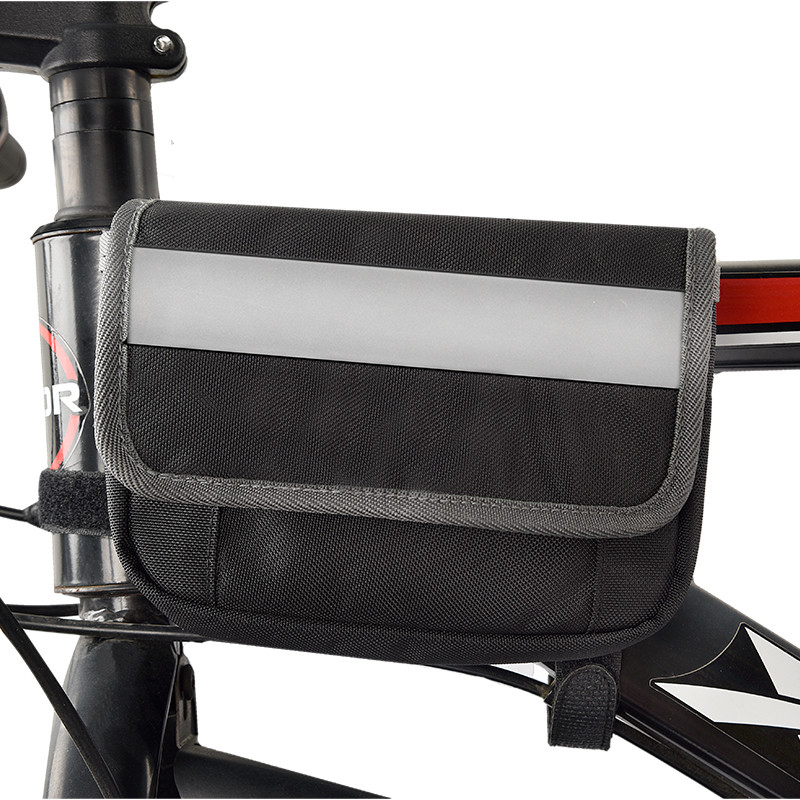 Gros sac de téléphone pour vélo OEM imperméable à l'eau arrière sous le siège sac à bande réfléchissante pour le cyclisme 7X6X5 
