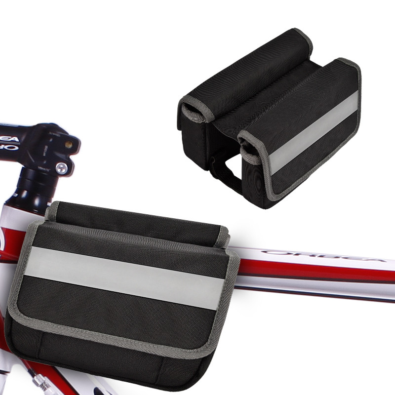 Gros sac de téléphone pour vélo OEM imperméable à l'eau arrière sous le siège sac à bande réfléchissante pour le cyclisme 7X6X5 