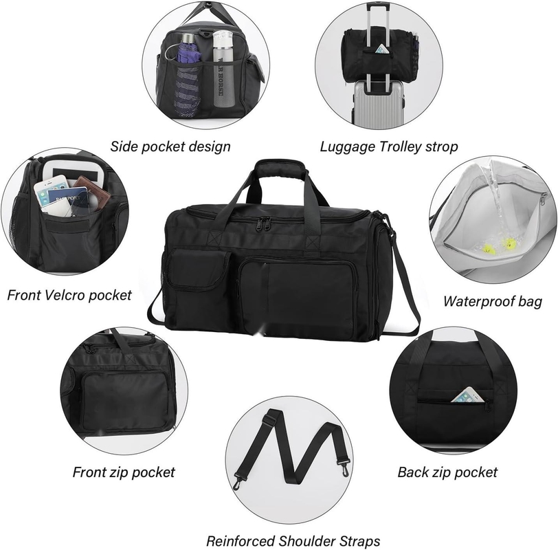 Sac de voyage personnalisé avec séparation sèche et humide