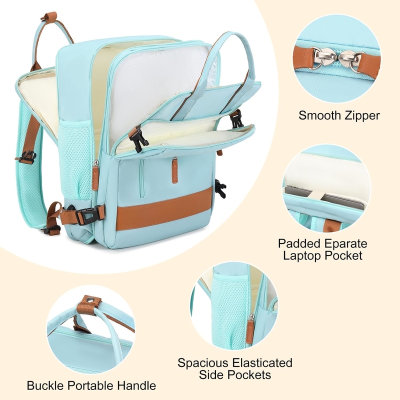 15.6 pouces de sac de voyage à main vol d'avion approuvé avec port de recharge USB