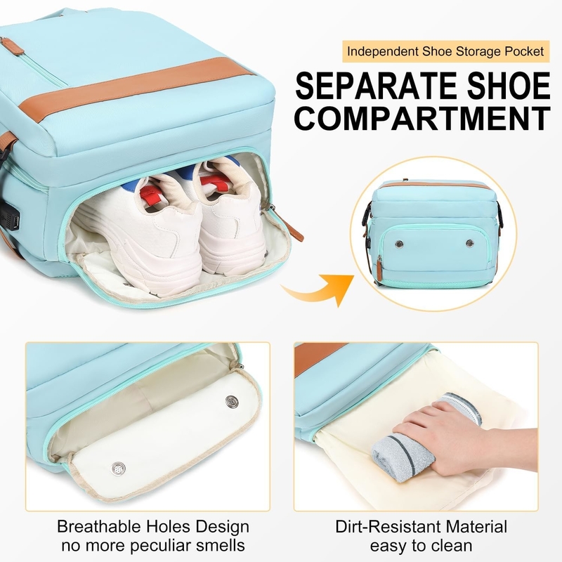 15.6 pouces de sac de voyage à main vol d'avion approuvé avec port de recharge USB